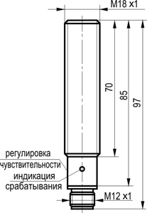 Габариты OS AC42A5-43P-R10-LZS4